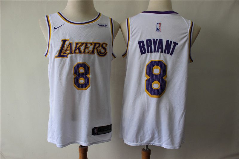 Men Los Angeles Lakers #8 Bryant White Game Nike NBA Jerseys